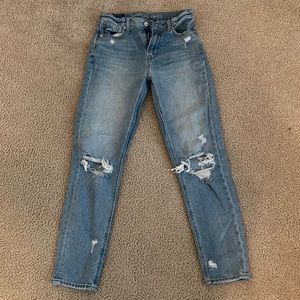 american eagle jeans size 0 regular, medium blue wash